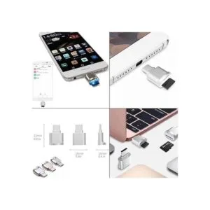 CY 2 piezas USB tipo C USBC a Micro SD SDXC TF lector de_2