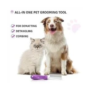 Peine desenredante para mascotas con dientes largos y_5