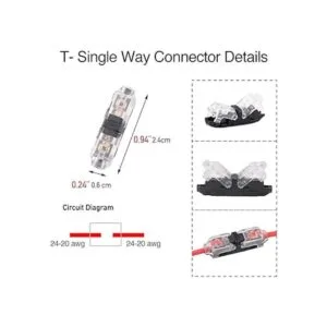 Brightfour Juego de 12 conectores de bajo voltaje I tap_5