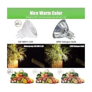 Makergroup MR11 Gu4.0 Bombilla LED bipin de 3 W 12_3