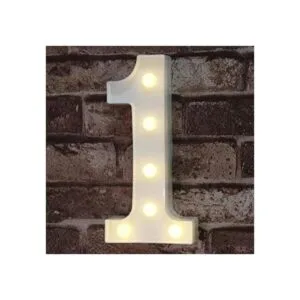 Ogrmar Letras y números decorativos con luces LED de_1