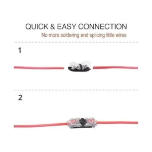 Brightfour Juego de 12 conectores de bajo voltaje I tap_3