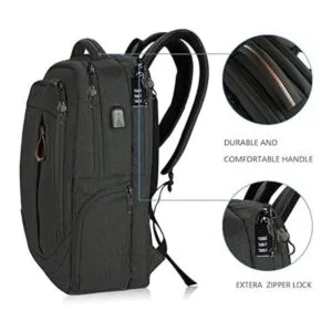 KROSER Mochila escolar para laptop impermeable tamaño_4