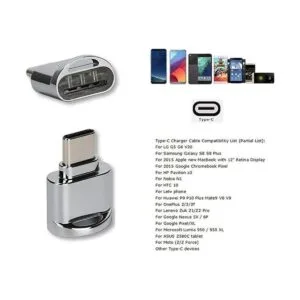 CY 2 piezas USB tipo C USBC a Micro SD SDXC TF lector de_4