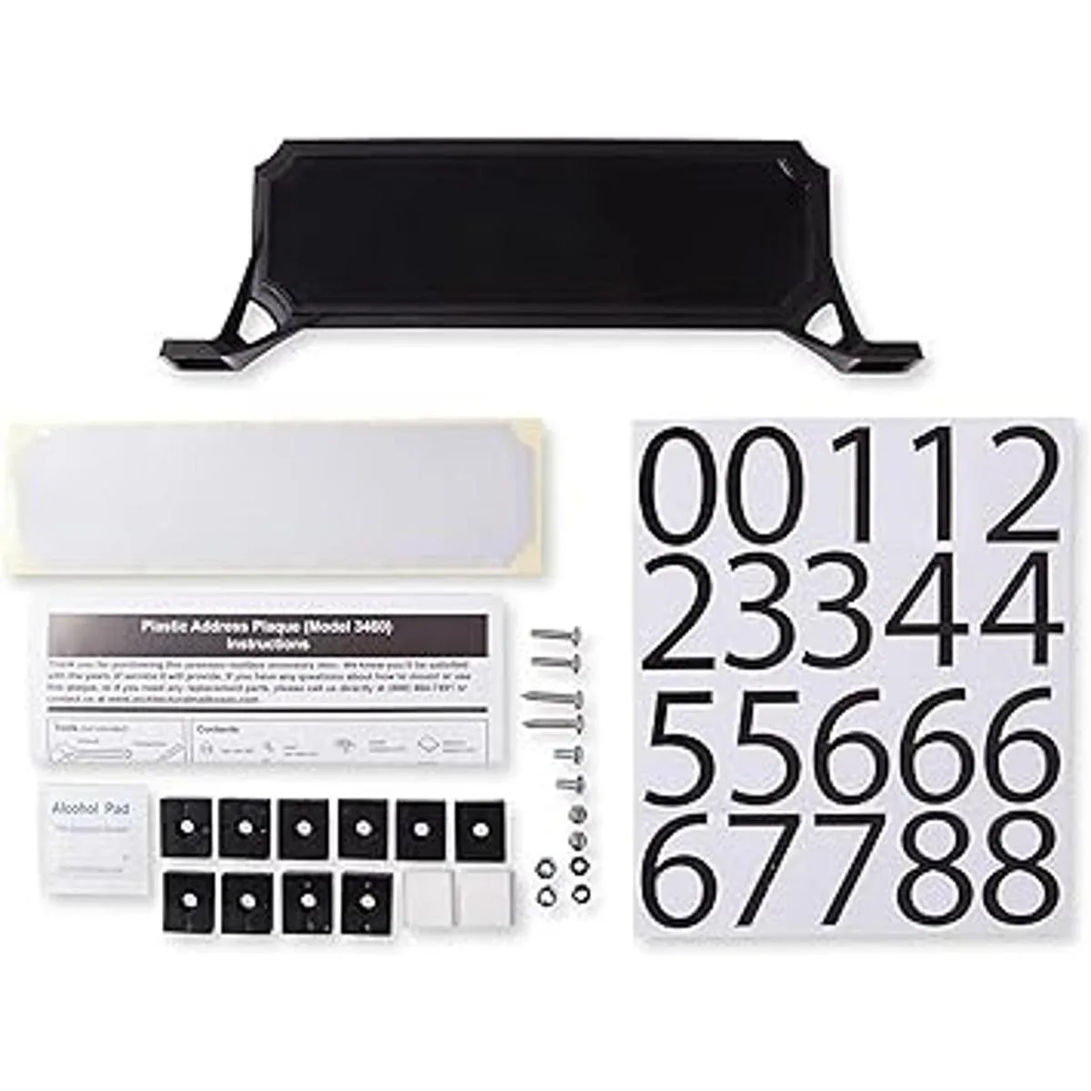 Architectural Mailboxes 3460B Placa de dirección_2