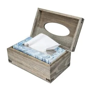 MyGift Cubierta de caja de pañuelos de madera gris_4