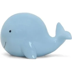 Child to Cherish Alcancía de ballena de cerámica azul_4