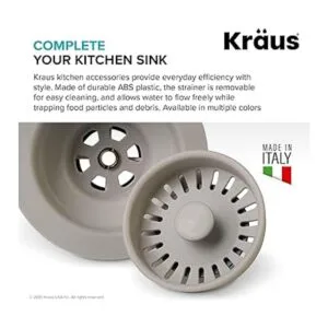 Kraus PST1GR Drenaje de colador para fregadero de cocina_3
