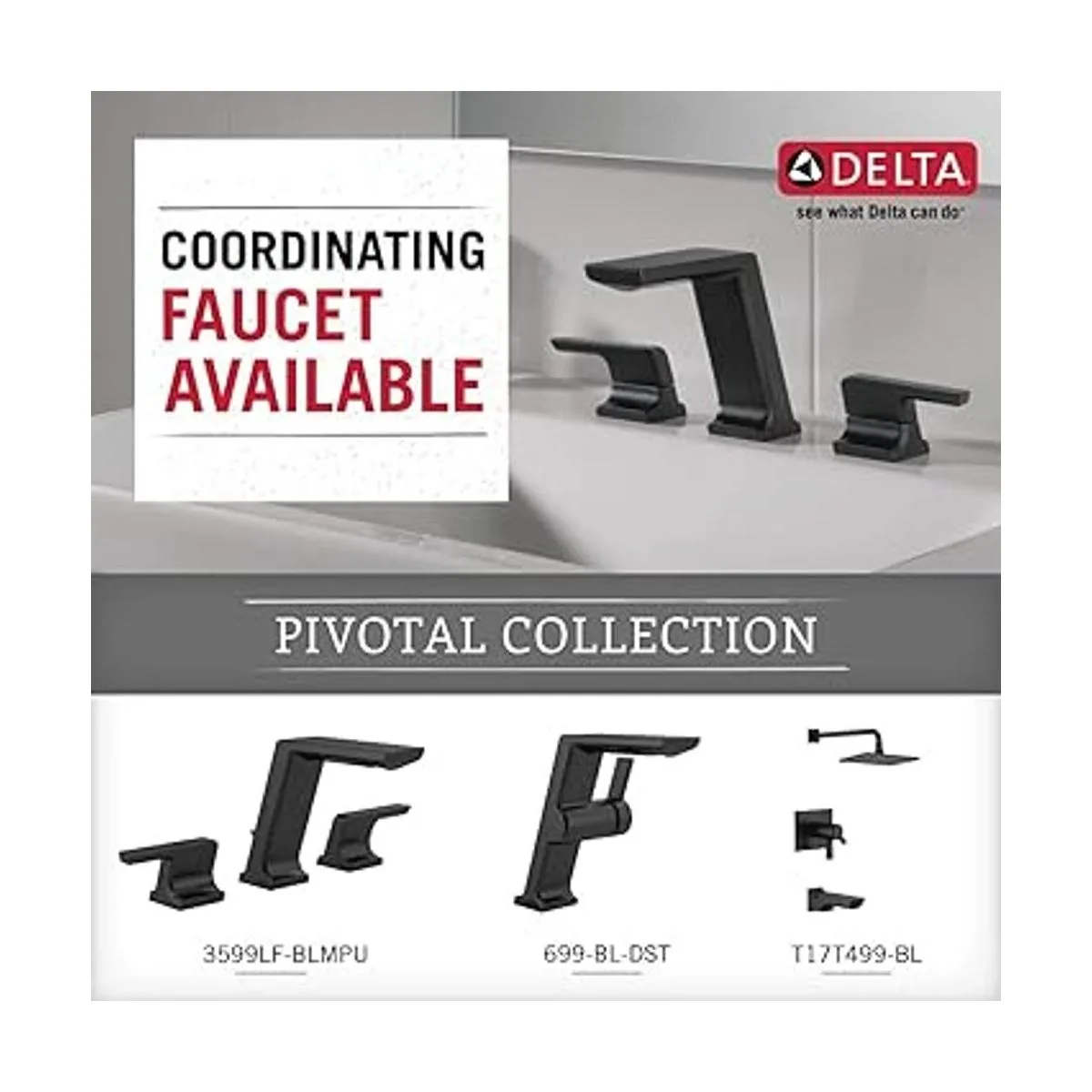 DELTA Gancho doble pivotal negro mate accesorios de_5