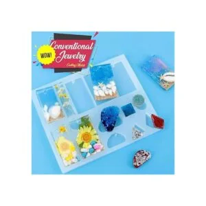 Paquete de 3 moldes de fundición de joyas moldes de_4