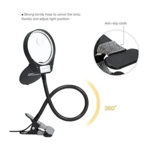 Lámpara de lupa de 3 x 10 x sin escalones regulable con_4