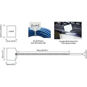 MrLabel Etiquetas de nailon de 234 pulgadas con cierre de_6