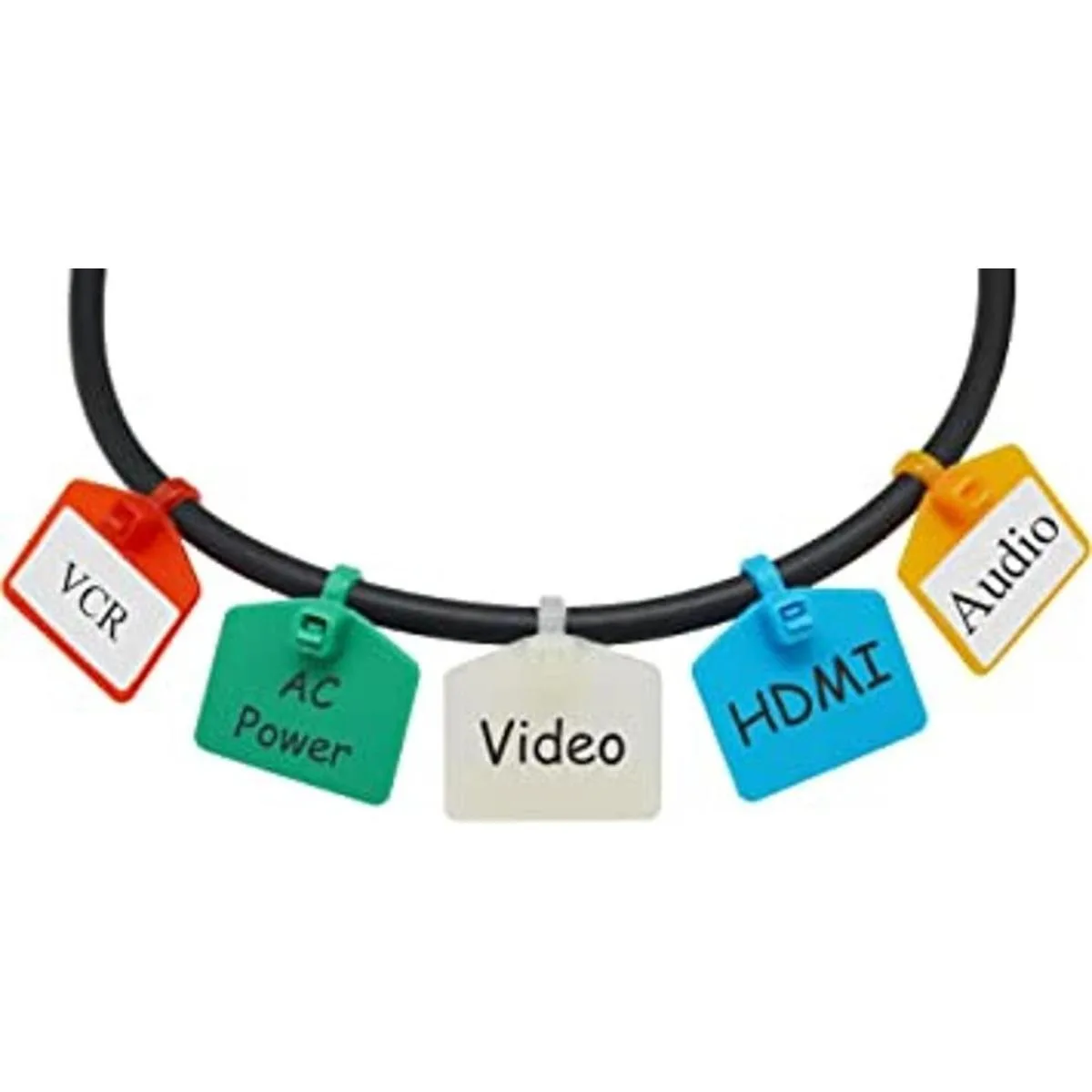 MrLabel Etiquetas de nailon de 234 pulgadas con cierre de_1