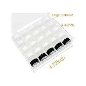 New brothread 25 piezas 20 blanco 5 negro 70D2 60 WT_2