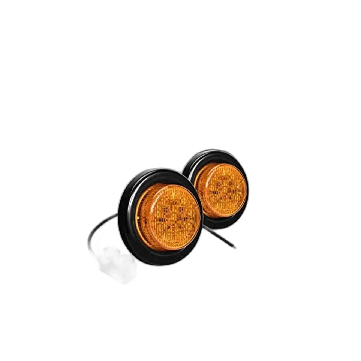 2 luces LED redondas ámbar de 2 pulgadas para remolque_1