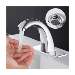 HHOOMMEE Grifo de lavabo de baño sin contacto con sensor_2