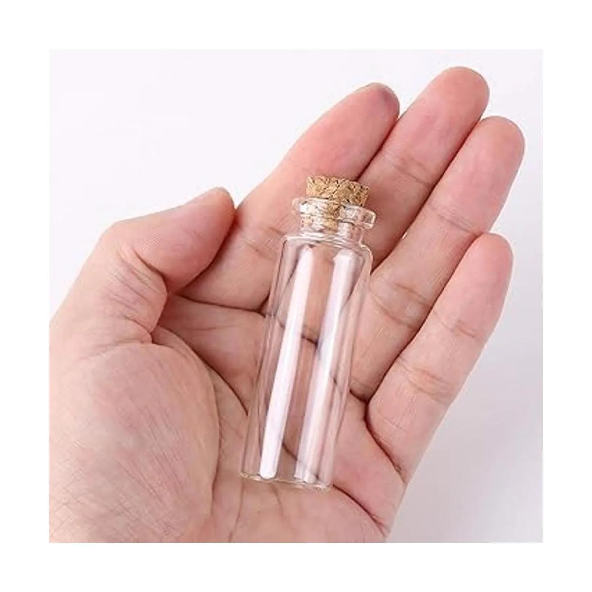 MaxMau Botellas pequeñas con corcho 0.5 fl oz paquete de_3