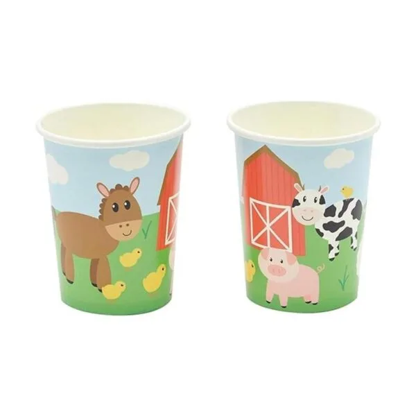 Barnyard suministros para fiesta de cumpleaños platos de_4