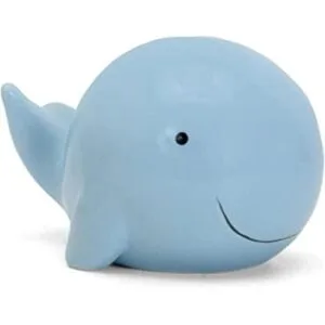 Child to Cherish Alcancía de ballena de cerámica azul_1