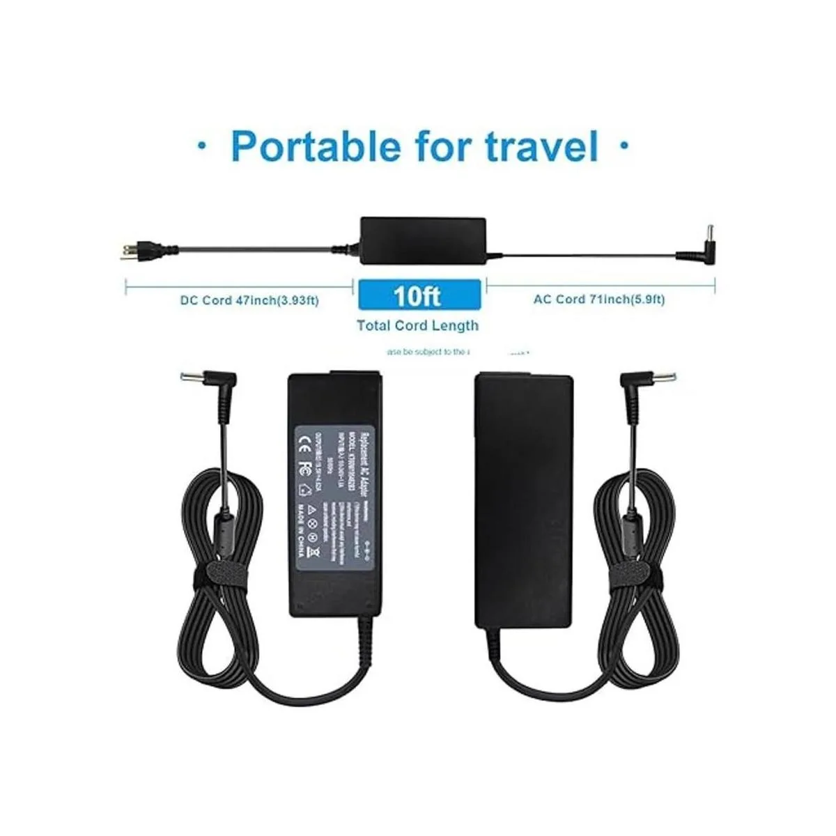 Adaptador de CA de 90 W 19.5 V 4.62 A para HP Spectre X360_3