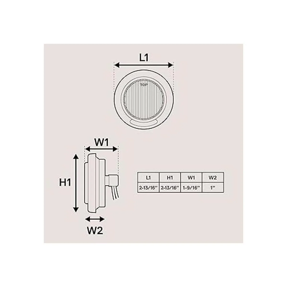 2 luces LED redondas ámbar de 2 pulgadas para remolque_2