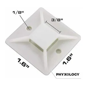 Paquete de 100 soportes para bridas de cables súper_5