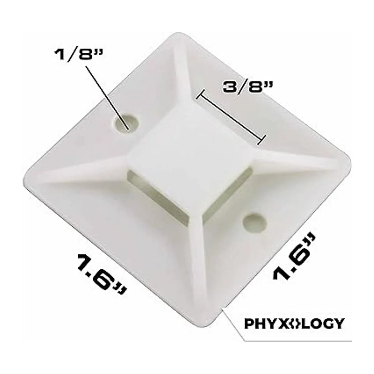 Paquete de 100 soportes para bridas de cables súper_5