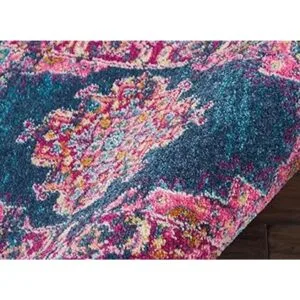 Nourison Alfombra Passion color azul 22 x 34 pulgadas_4