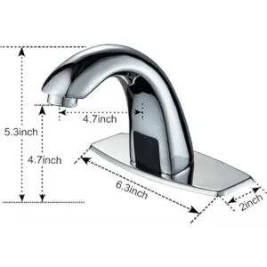 HHOOMMEE Grifo de lavabo de baño sin contacto con sensor_6