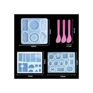 Paquete de 3 moldes de fundición de joyas moldes de_6