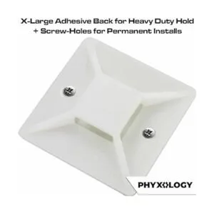 Paquete de 100 soportes para bridas de cables súper_4