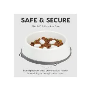 IRIS USA Cuenco antideslizante para perro con comedero_5