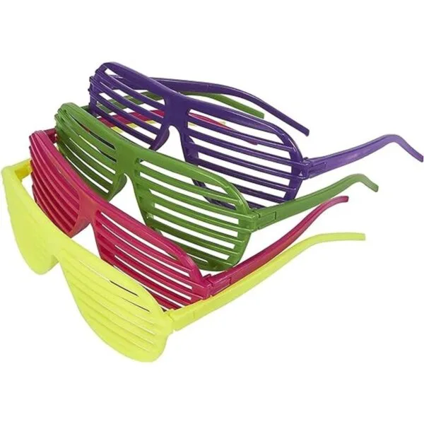 Gafas de sol para fiesta paquete de 36 sombras ranuradas_4
