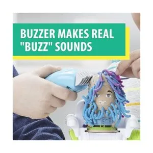 PlayDoh Buzz n Cut Fuzzy Pumper Barber Shop Toy con_5