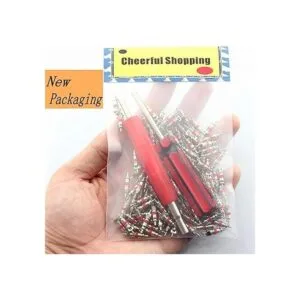 Removedor de núcleos de válvula con 100 piezas de repuesto_2