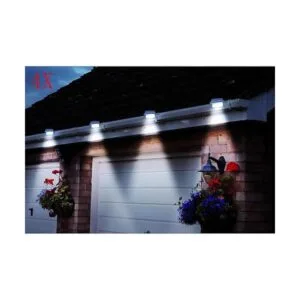 Paquete de 8 luces LED FALOVE para canalón solar para_3