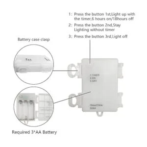 Paquete de 2 mini luces con pilas luces LED de interior_3
