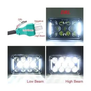 COWONE Faros delanteros LED rectangulares de repuesto para_6