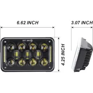 COWONE Faros delanteros LED rectangulares de repuesto para_2