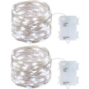 Paquete de 2 mini luces con pilas luces LED de interior_1