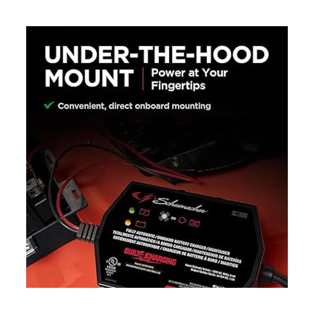 Schumacher SC1300 Cargador de batería completamente_2