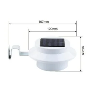 Paquete de 8 luces LED FALOVE para canalón solar para_2