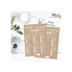 Juego de 25 kraft rústico que está en tu bolso para baby_2