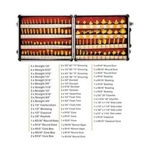 8milelake Juego de 100 brocas de vástago de 14 pulgadas_2