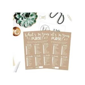 Juego de 25 kraft rústico que está en tu bolso para baby_3