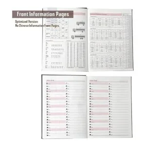 OZCHIN Cuaderno grande de tapa dura clásico de 8 x 11_3