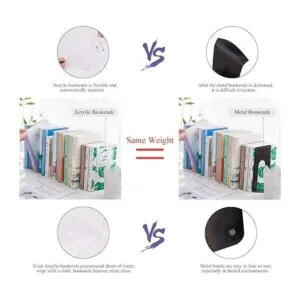 MerryNine Sujetalibros de plástico acrílico para_6