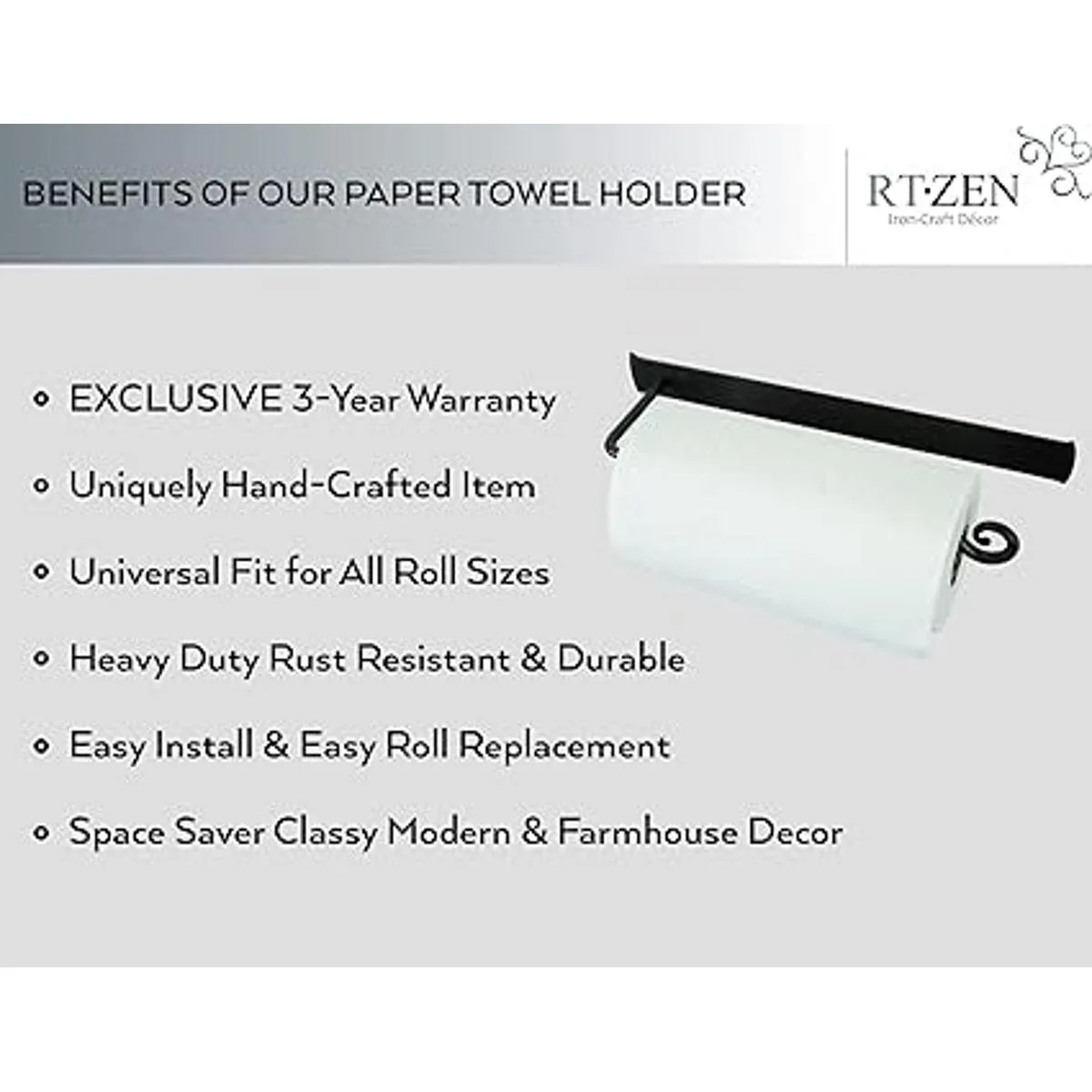 RTZENDécor Soporte para toallas de papel de pared_2