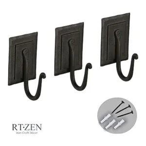 Ganchos para perchero de hierro forjado 3 perchas de_3