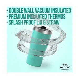 Arctic Tumblers Vaso de acero inoxidable para camping y_4